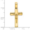 Black Bow Jewelry 14k Yellow Gold Polished Crucifix Pendant, 17 x 33mm - 4 of 4