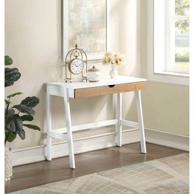 PAGED Home Office Desk Morden Computer Desk with Convertible Storage Shelves and LED Light for Work