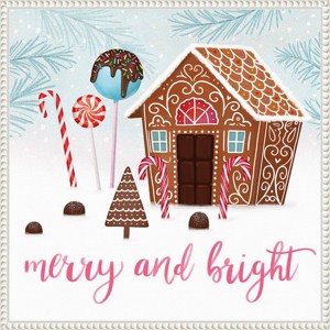 Amanti Art 22"x22" Sweet Holidays II by Victoria Borges Framed Canvas Wall Art - 1 of 4