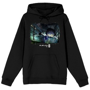 Kaiju No. 8 Soshiro Hoshina Dual Blades Long Sleeve Black Adult Hooded Sweatshirt-XS - 1 of 4