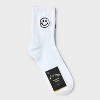 Girls' 2pk 'Smiley' Mid Crew Socks - art class™ - 2 of 3