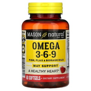 MASON NATURAL, Omega 3-6-9,Fish,FLX,BRG 60 Sgel Ea 1 - 1 of 2