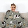Wikineon Various Animals Blanket Soft Pig Horse Durable Comfortable Blanket Women Birthday Gift Home Decoration Sofa Couch Office Bed - 2 of 4