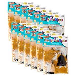 Charles Leonard Turkey Feathers, Natural Colors, 14 Grams Per Pack, 12 Packs - 1 of 3