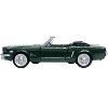 1965 Ford Mustang Convertible Ivy Green Metallic 1/87 (HO) Scale Diecast Model Car by Oxford Diecast - 2 of 4