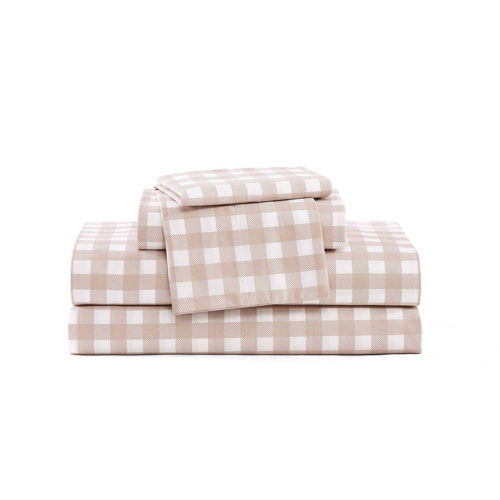 Stone Cottage King Sheet Set Cottage Check Beige