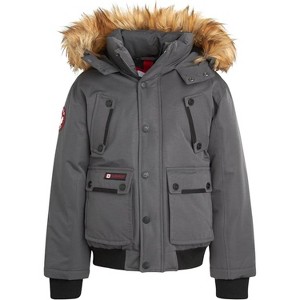 CANADA WEATHER GEAR Boys' Winter Coat - Heavyweight Bomber Parka Ski Jacket (Size: 8-20) - 1 of 4