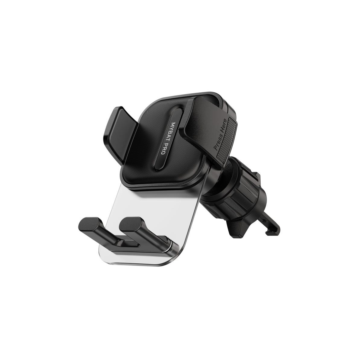 MyBat Pro Universal Car Air Vent Phone Mount – 360° Rotating Holder with Vent Stabilizer – Fits All Smartphones – Black