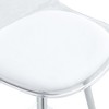 PAGED Bar Stools Set of 2 Modern PU Leather Counter Stools with Back and Metal Legs for Pub, Dining Room - 4 of 4