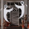 Joyfy 2Pcs 53" Halloween Bendable Tree Wrap Ghost,Hanging Decoration for Yard Outdoor Party Supplies, Halloween Ghost Decoration for Porch, Fireplace - 2 of 4