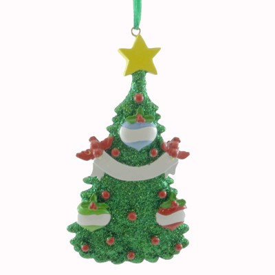 This Little Piggy 5.0 Inch Green Christmas Tree Diy Personalization Tree Ornaments