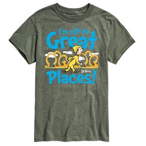 Men's - Dr. Seuss - I'm Off To Great Places Short Sleeve Graphic T-Shirt - 1 of 4