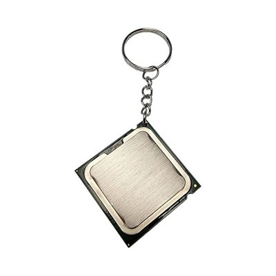 Evo Bytes Processor Keychain Made from Computer Parts