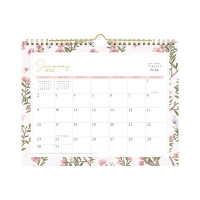 2022 Wall Calendar 11" x 8.75" Cherie - Rachel Parcell by Blue Sky