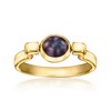 Ross-Simons 6mm White and Black Cultured Pearl Reversible Ring in 18kt Gold Over Sterling - 3 of 4