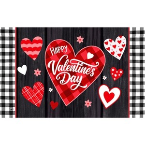 Briarwood Lane Valentine's Doormat 30x18 Indoor Outdoor Scattered Hearts For Valentine's Doormat - 1 of 4