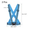 Unique Bargains Reflective Vest Adjustable High Visibility Safety Vest for Cycling Running Walking 2Pcs - 2 of 4