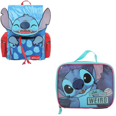 Disney Lilo And Stitch Angel 5 Pc Set Backpack Lunch Box Key Chain Pencil  Case Multicoloured : Target