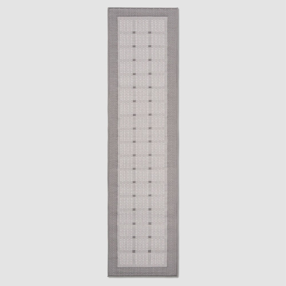 Alene 2' x 8' Outdoor Runner Gray/Ivory