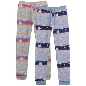 Big Girls’ Youth Assorted Soft Cozy Fleece PJ Lounge Pants (2 Packs) - 1 of 3