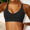 Anna-Kaci Women's V-Neck Sports Bra with Adjustable Straps and Supportive Band - image 4 of 4