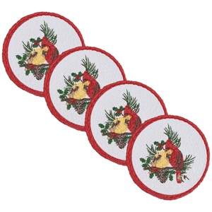 Park Designs Holiday Cardinal Love Trivet 8" Dia - 1 of 4