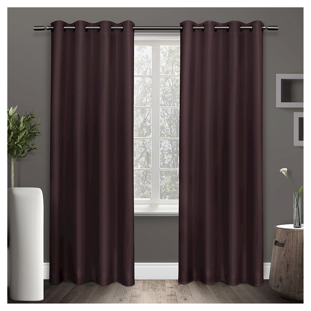 UPC 642472004089 product image for Exclusive Home Shantung Curtain Panels - Set of 2 Panels - Plum - 54