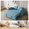 NicBex Convertible Sofa Bed Couch with Adjustable Back & Foldable Arm,Flannelette Upholstered Sleeper Sofa for Living Room,Bedroom - 3 of 4