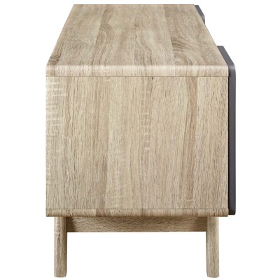 Natural Gray 47 Inch Mid-Century Modern TV Stand