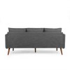 Upholstered Sofas, Small 3 Seater Couch, Mid-Century Modern Living Room Sofa, Easy Assembly, Comfy Sofa Couch For Living Room, Charcoal - image 4 of 4