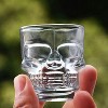 Dura Culina® Set of 6 Skull Shot Glasses – 1.75 oz Glass Novelty Drinkware for Halloween Parties, Cocktail Bars & Home Décor - 2 of 4