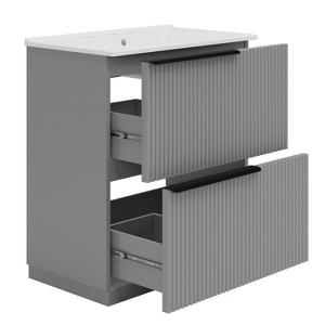 Dexmalle 30" Bathroom Vanity with Full-Extension Drawers - 1 of 4