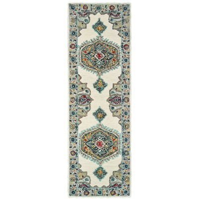 Oriental Weavers Zahra 75505 Ivory/ Grey Indoor Area Rug - 2'6" x 8'
