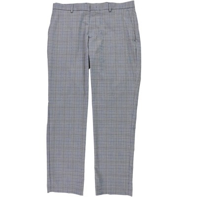 Tommy Hilfiger Mens Modern Fit ThFlex Stretch Plaid Dress Pants Slacks