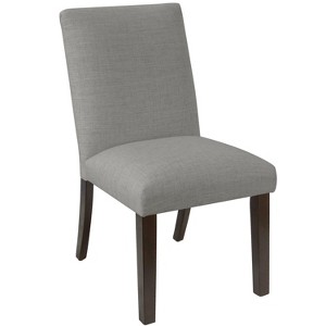 Luisa Pleated Dining Chair Gray Linen - Cloth & Co.