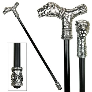 Design Toscano The Dragonsthorne Collection: Protector Lion Walking Stick - 1 of 4