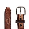 CTM Boy's Leather Rodeo Tooled Western Belt - 3 of 3