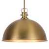 LamQee Curved Dome Pendant Light, Ceiling Hanging Fixture Chandelier Modern Industrial Dome Metal Shade for Dining Room House Foyer Kitchen - 3 of 4