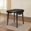 Hammis Round Drop Leaf Dining Table Wood/Dark Brown - Signature Design by Ashley: Compact, Space-Saving Design, Seats 4 - 2 of 4