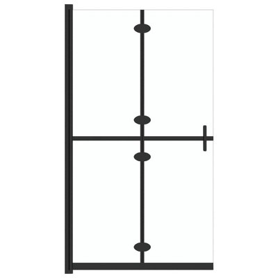 vidaXL Foldable Walk-in Shower Wall, Minimalist Design, 27.6