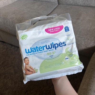 Waterwipes Plastic-free Textured Unscented 99.9% Water Based Baby Wipes -  240ct : Target