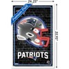 Trends International NFL New England Patriots - Neon Helmet 23 Framed Wall Poster Prints - 3 of 4