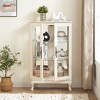 Okak Curio Cabinet, Display Cabinet with 2 Tempered Glass Doors and Adjustable Shelves, Storage Cabinet for Living Room, Bedroom - 4 of 4