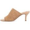 Journee Collection Womens Leighton Soft Knit Slip On Open Toe Pumps - 2 of 4