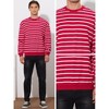 Lars Amadeus Men's Round Neck Long Sleeves Regular Fit Stripe Printed Sweatshirt - 4 of 4