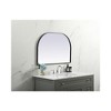 Elegant Lighting Metal Frame Arch Mirror 36x24 Inch in Black - 3 of 4