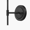 Globe Electric Matte Black Wall Sconce with White Pleated Fabric Shade - 4 of 4