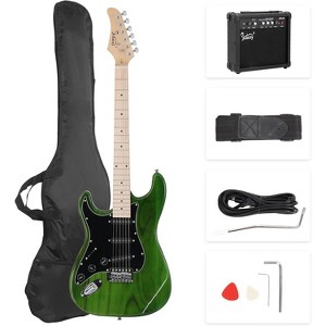 GLARRY 39" Left Handed Full Size Electric Guitar for Music Lover Beginner with 20W Amp and Accessories Pack Guitar Bag - 1 of 4