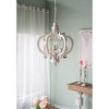 VYNXARIA 6-Light Beige French Country Ceiling Lights, Farmhouse Pendant Chandelier with Adjustable Chain for Kitchen & Entryway - 4 of 4