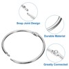 Unique Bargains Iron Round Snap Durable Smooth Glide Shower Curtain Ring 14 Pcs - 3 of 4